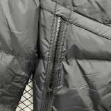 2025/26 PSG Black Hooded Windbreaker Fabric Cotton Coat