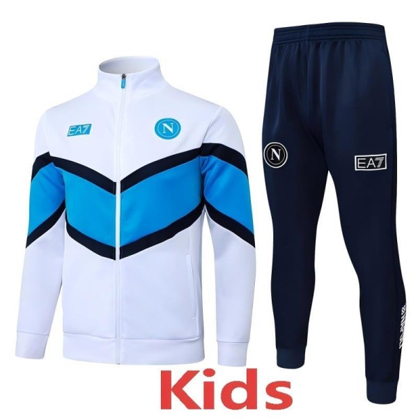 2025/26 Napoli White Kids Tracksuit