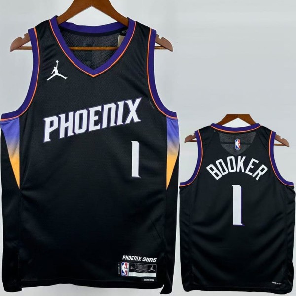 2025/26 SUNS BOOKER #1 Black NBA Jerseys