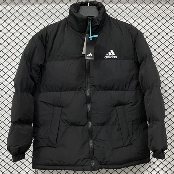 2025/26 Black Hooded Windbreaker Fabric Cotton Coat