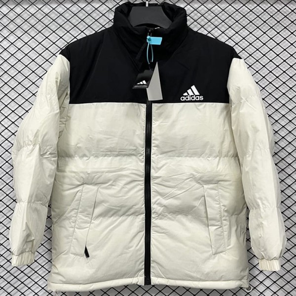 2025/26 White Hooded Windbreaker Fabric Cotton Coat