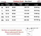 2025/26 White Hooded Windbreaker Fabric Cotton Coat
