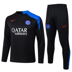 2025/26 PSG Black Half Pull Tracksuit