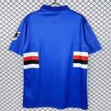 1993/94 Sampdoria Home Blue Retro Soccer jersey