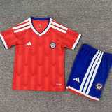 2026 Chile Home Red Fans Kids Soccer jersey