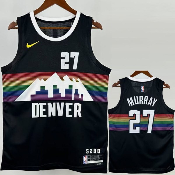 2025/26 NUGGETS MURRAY #27 Black NBA Jerseys