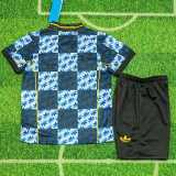2025/26 Man Utd Blue Kids Training Shorts Suit