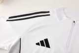 2025 White Half Pull Tracksuit