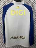2025/26 La Coruna White Half Pull Training Shirts