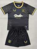 2025/26 Burnley 3RD Black Fans Kids Soccer jersey