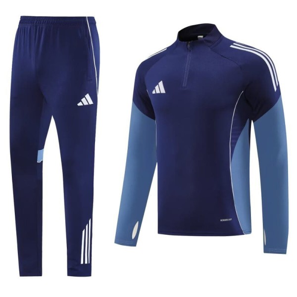 2025 Dark Blue Half Pull Tracksuit