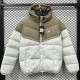 2025/26 White Hooded Windbreaker Fabric Cotton Coat