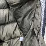 2025/26 Green Hooded Windbreaker Fabric Cotton Coat