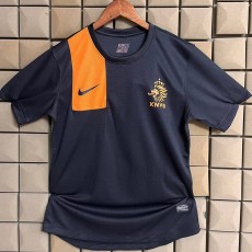 2012 Netherlands Away Black Fans Soccer jersey