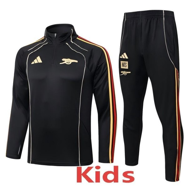 2025/26 ASN Black Kids Half Pull Tracksuit