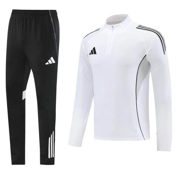 2025 White Half Pull Tracksuit
