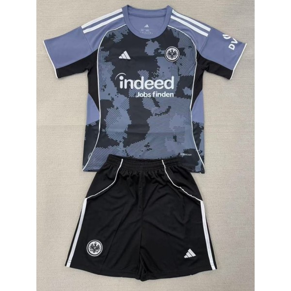 2025/26 Frankfurt 3RD Gray Fans Kids Soccer jersey