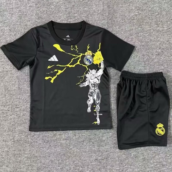 2025/26 R MAD Black Kids Training Shorts Suit