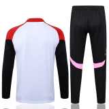 2025/26 ASN White Kids Half Pull Tracksuit