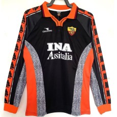 1998/99 Roma 3RD Orange Retro Long Sleeve Soccer jersey