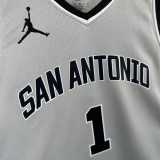 2025/26 SA SPURS WEMBANYAMA #1 Gray NBA Jerseys