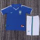 1997 Brazil Away Blue Retro Kids Soccer jersey