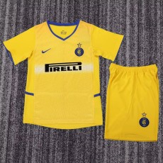 2002/03 INT 3RD Yellow Retro Kids Soccer jersey