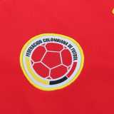 1990 Colombia Away Red Retro Kids Soccer jersey