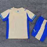 2025/26 Marseille 4RD Yellow Fans Kids Soccer jersey