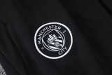 2025/26 Man City Black Half Pull Tracksuit