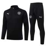 2025/26 Man City Black Half Pull Tracksuit