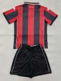 2025/26 OGC Nice Home Crimson Fans Kids Soccer jersey