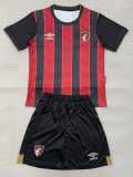 2025/26 AFC Bournemouth Home Crimson Fans Kids Soccer jersey