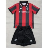 2025/26 OGC Nice Home Crimson Fans Kids Soccer jersey