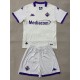 2025/26 Fiorentina Away White Fans Kids Soccer jersey