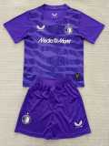 2025/26 Feyenoord Rotterdam GKP Purple Fans Kids Soccer jersey