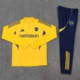 2025/26 Boca Juniors Yellow Half Pull Tracksuit