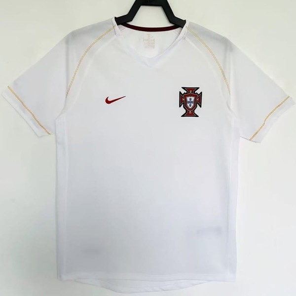 2006 Portugal Special Edition White Retro Soccer jersey