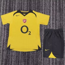 2005/06 ASN Away Yellow Retro Kids Soccer jersey