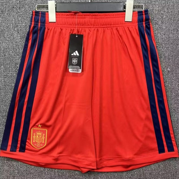 2026 Spain Home Red Fans Soccer Shorts