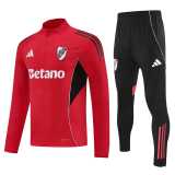 2025/26 River Plate Red Half Pull Tracksuit