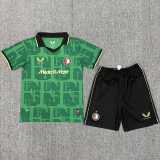 2025/26 Feyenoord Rotterdam 4RD Green Fans Kids Soccer jersey