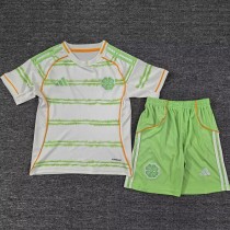 2025/26 Celtic 3RD Light Green Fans Kids Soccer jersey