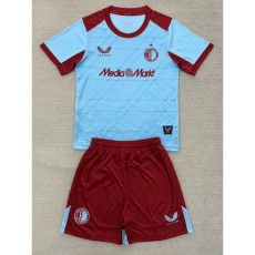 2025/26 Feyenoord Rotterdam 3RD Azure Fans Kids Soccer jersey