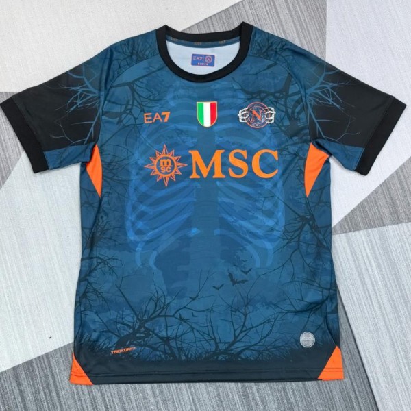 2025/26 Napoli Halloween blue Fans Soccer jersey
