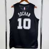 2025/26 SA SPURS SOCHAN #10 Black NBA Jerseys
