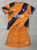2025/26 Atalanta 3RD Orange Fans Kids Soccer jersey