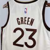 2025/26 WARRIORS GREEN #23 White NBA Jerseys