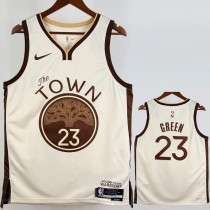 2025/26 WARRIORS GREEN #23 White NBA Jerseys