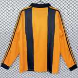 1981/82 Hull City AFC Home Yellow Retro Long Sleeve Soccer jersey
